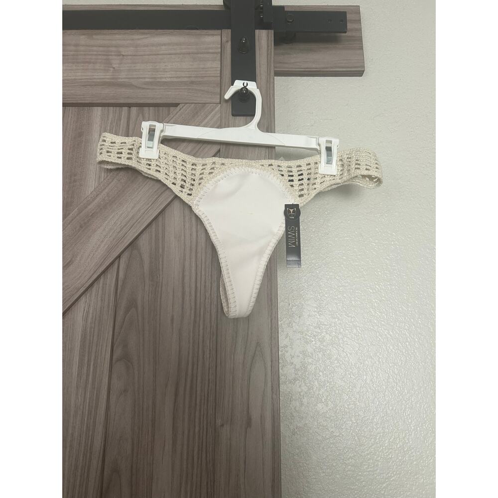 NWT Victoria Secret Archives crochet scuba thong bikini bottom large - Picture 2 of 7